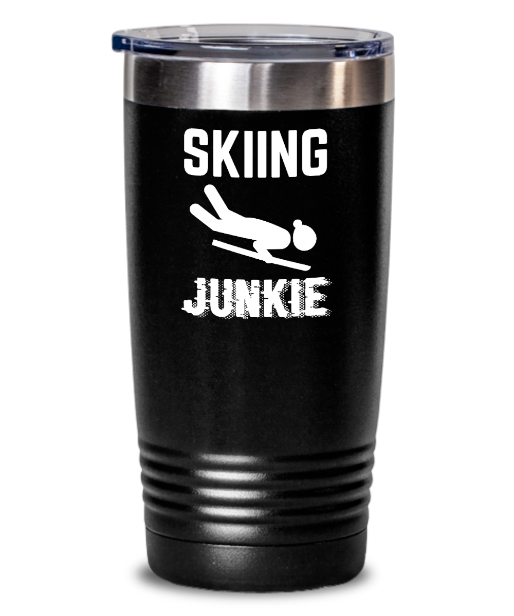 Skiing Gifts Skiing Junkie Birthday Christmas Gift Idea For Men Women 20oz or 30oz Tumbler