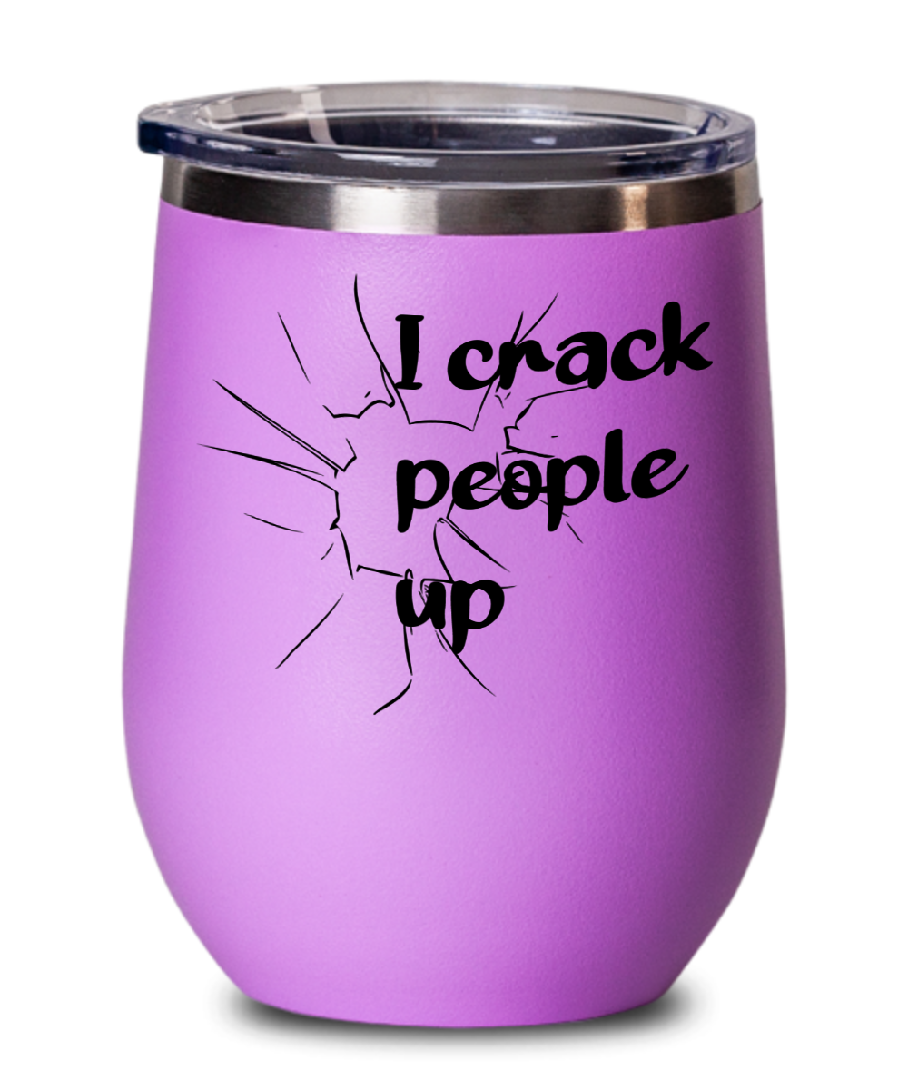 Massage Gifts I Crack People Up Birthday Christmas Gift Idea For Men Women Wine Glass