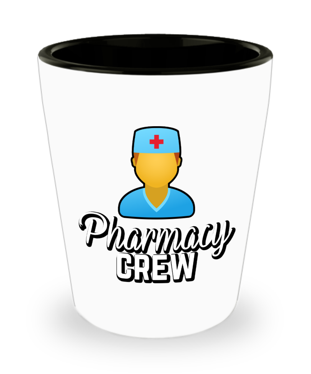 Pharmacist Gifts Pharmacy Crew Birthday Christmas Gift Idea For Men Women Shot Glass