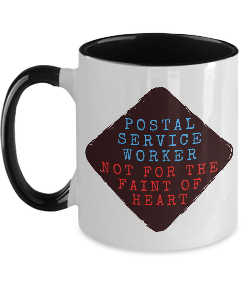 Postal Worker Gifts Postal Service Worker Birthday Christmas Gift Idea Two Tone Coffee Mug 11oz