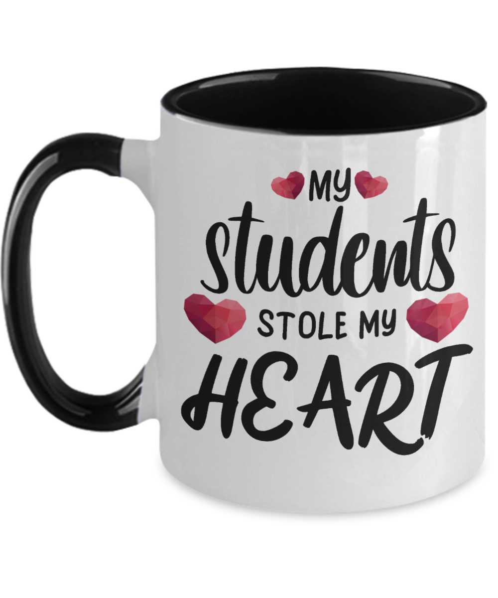 Teacher Gifts My Students Stole Birthday Christmas Gift Idea Two Tone Coffee Mug 11oz