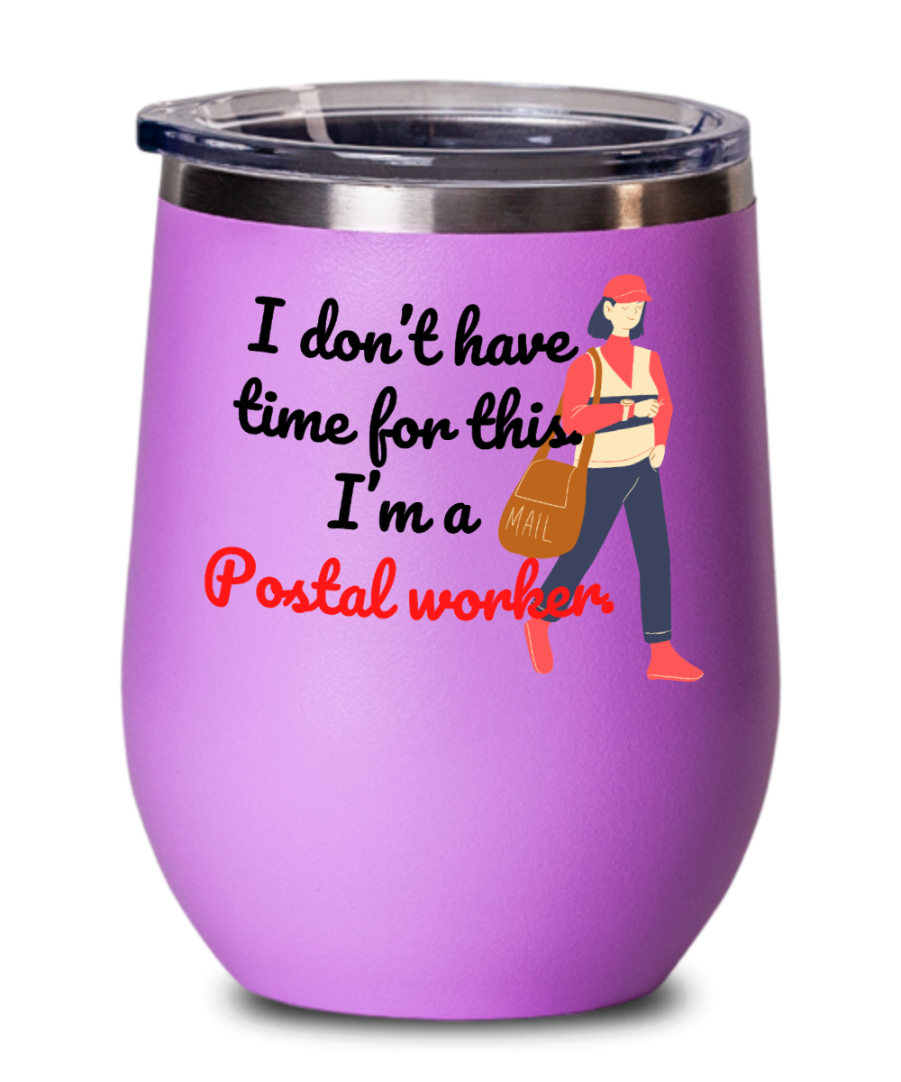 Postal Worker Gifts Im A Postal Worker Birthday Christmas Gift Idea For Men Women Wine Glass