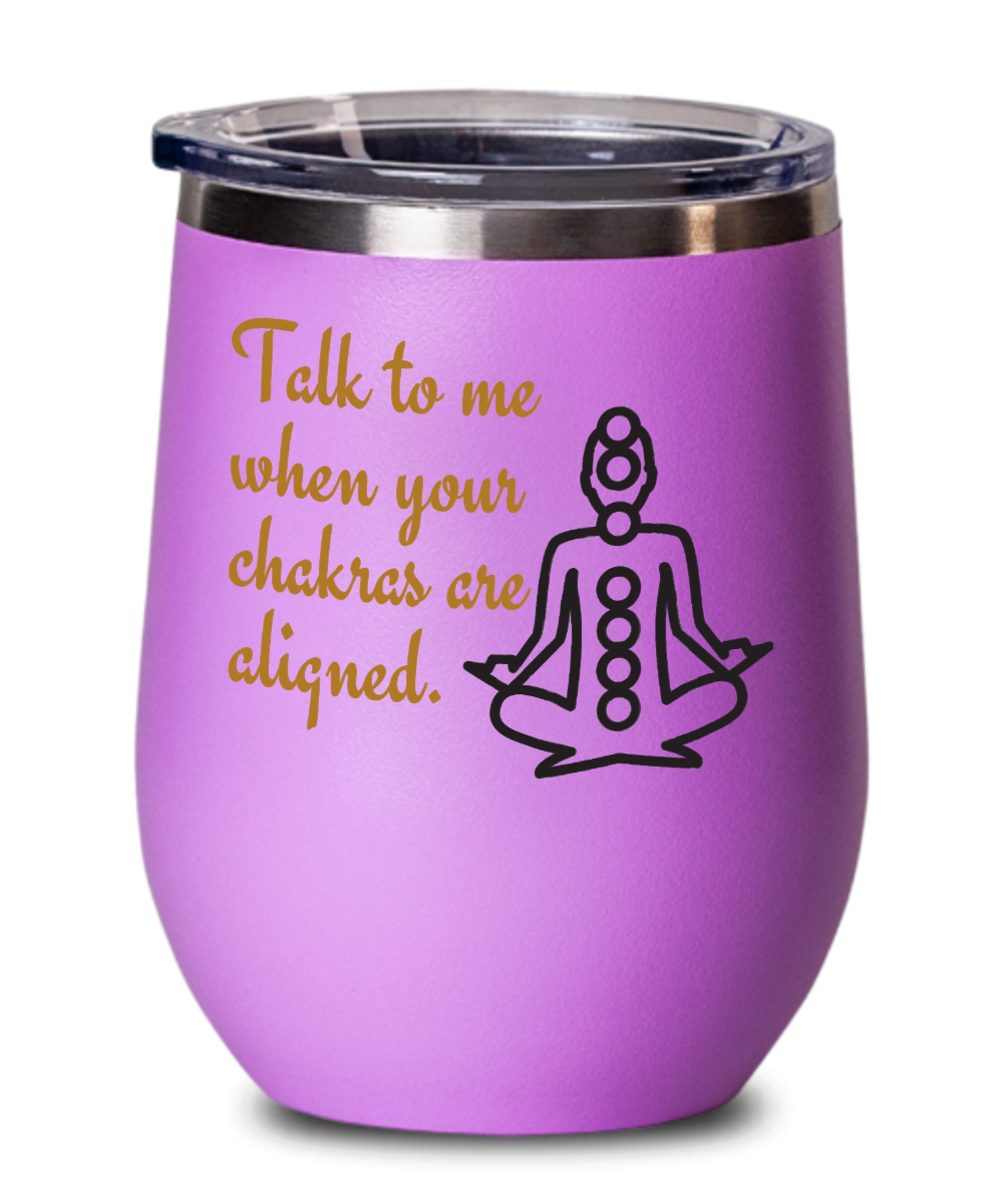 Yoga Gifts Talk To Me Birthday Christmas Gift Idea For Men Women Wine Glass