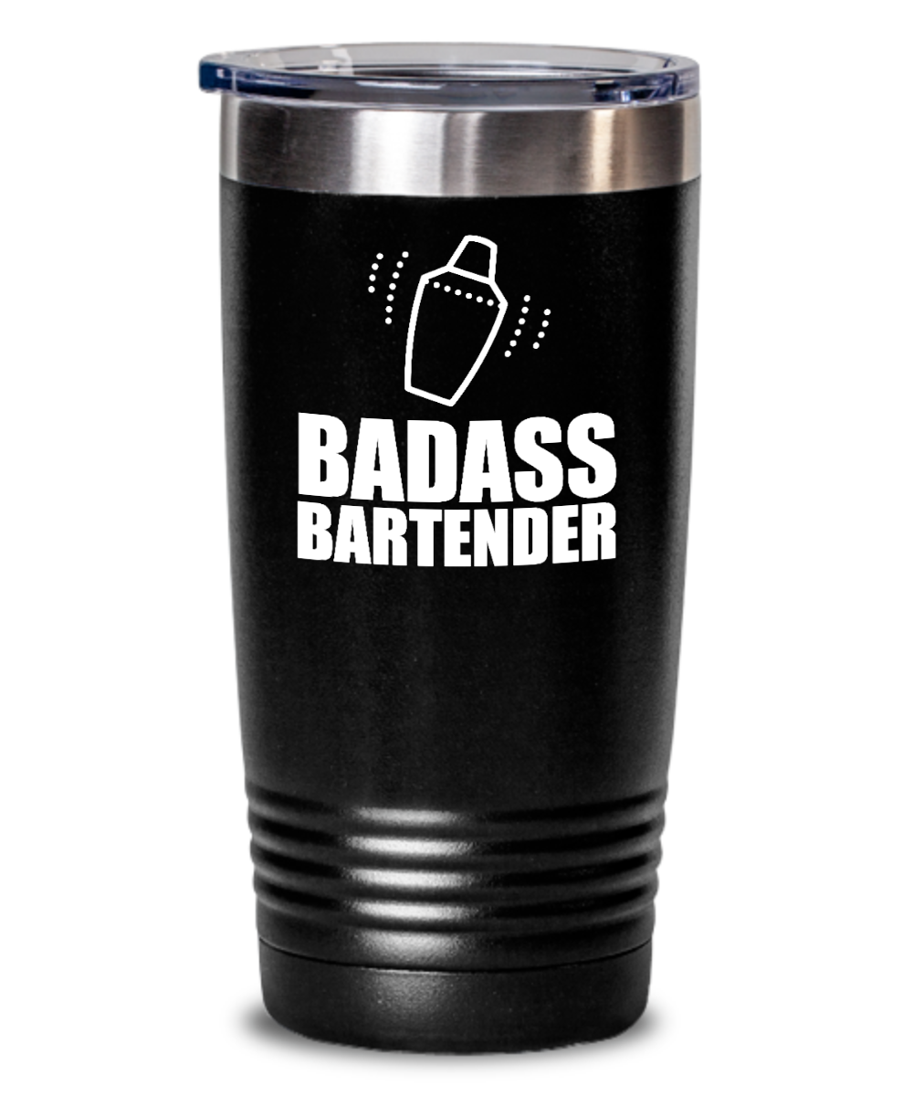 Bartender Gifts Badass Bartender Birthday Christmas Gift Idea For Men Women 20oz or 30oz Tumbler