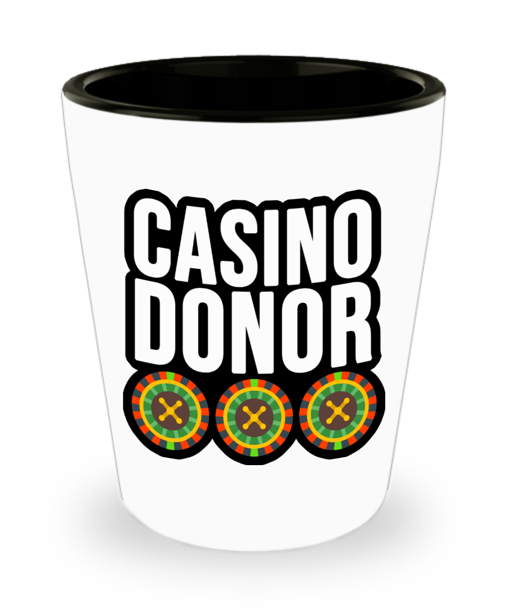 Poker Gifts Casino Donor Birthday Christmas Gift Idea For Men Women Shot Glass