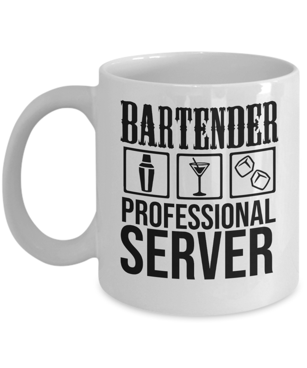 Bartender Gifts Coffee Mug Bartender Professional Server Birthday Christmas Gift Idea For Men Women 11 oz or 15 oz