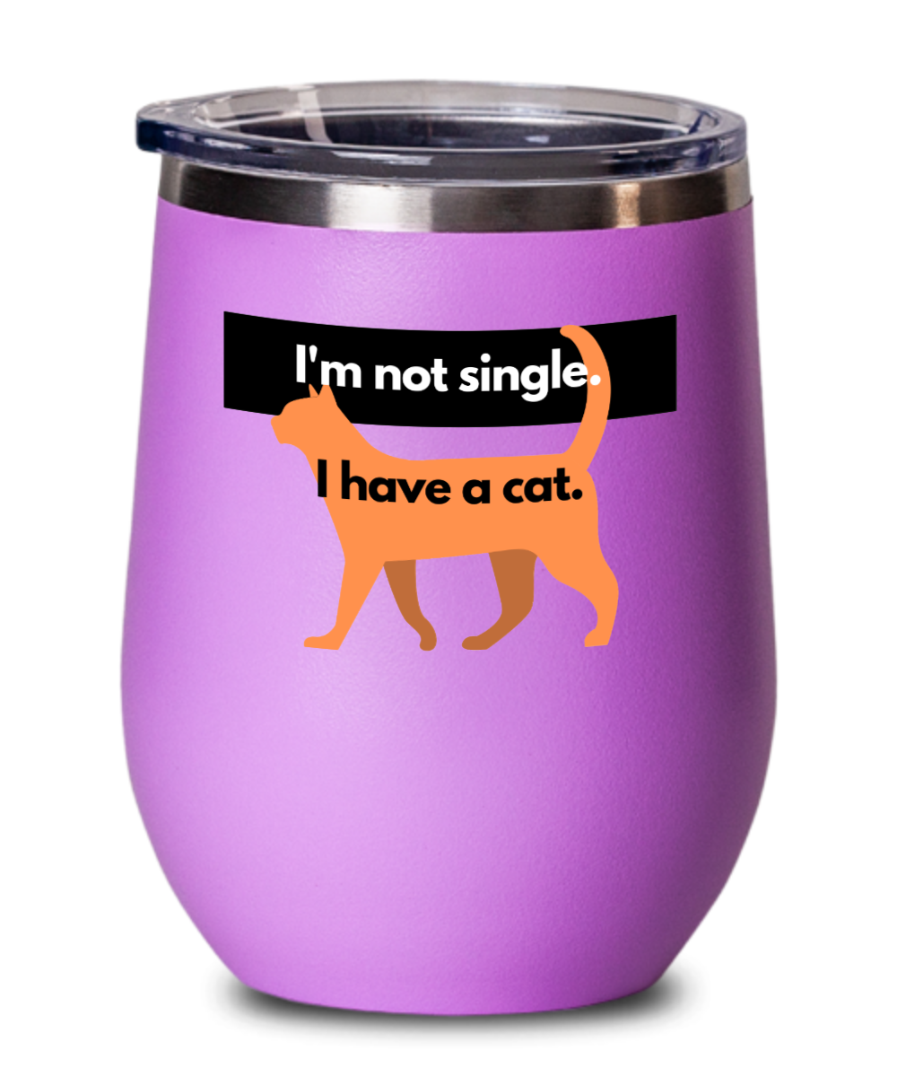 Cat Lovers Gifts I Have A Cat Birthday Christmas Gift Idea For Men Women Wine Glass