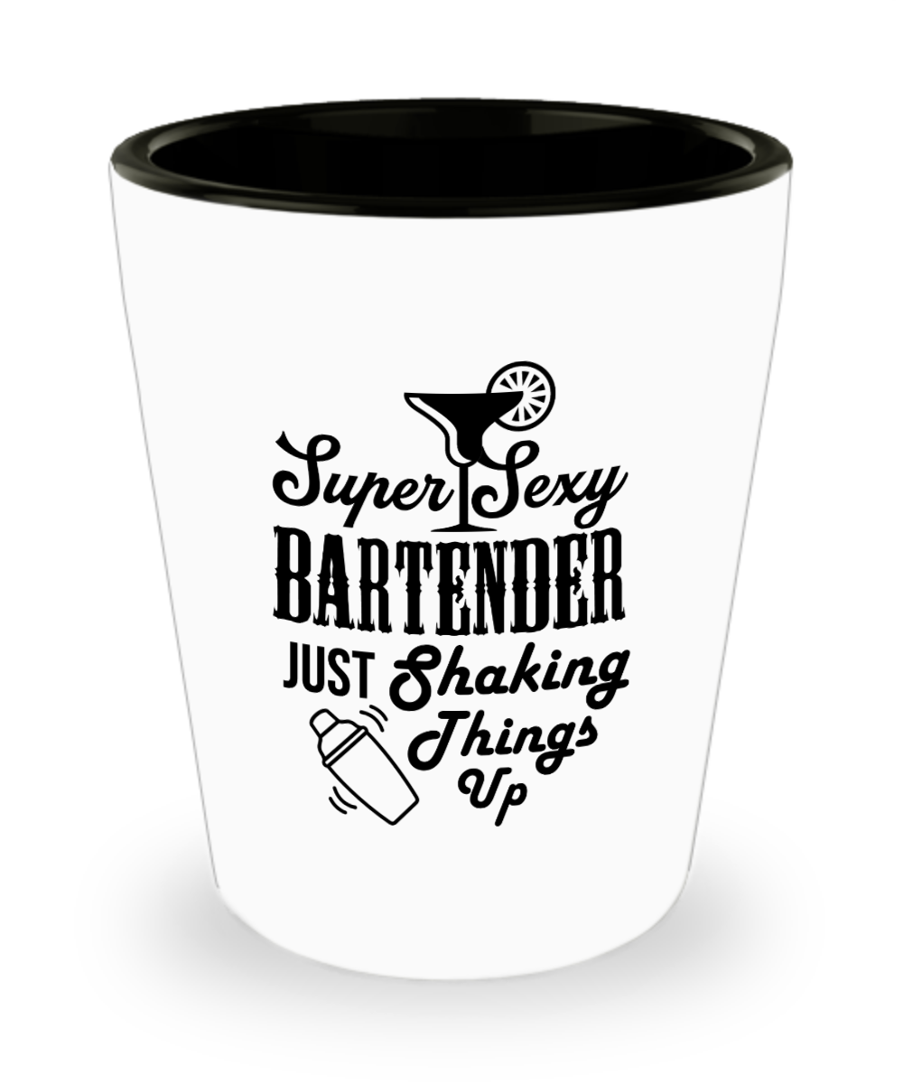 Bartender Gifts Super Sexy Bartender Birthday Christmas Gift Idea For Men Women Shot Glass