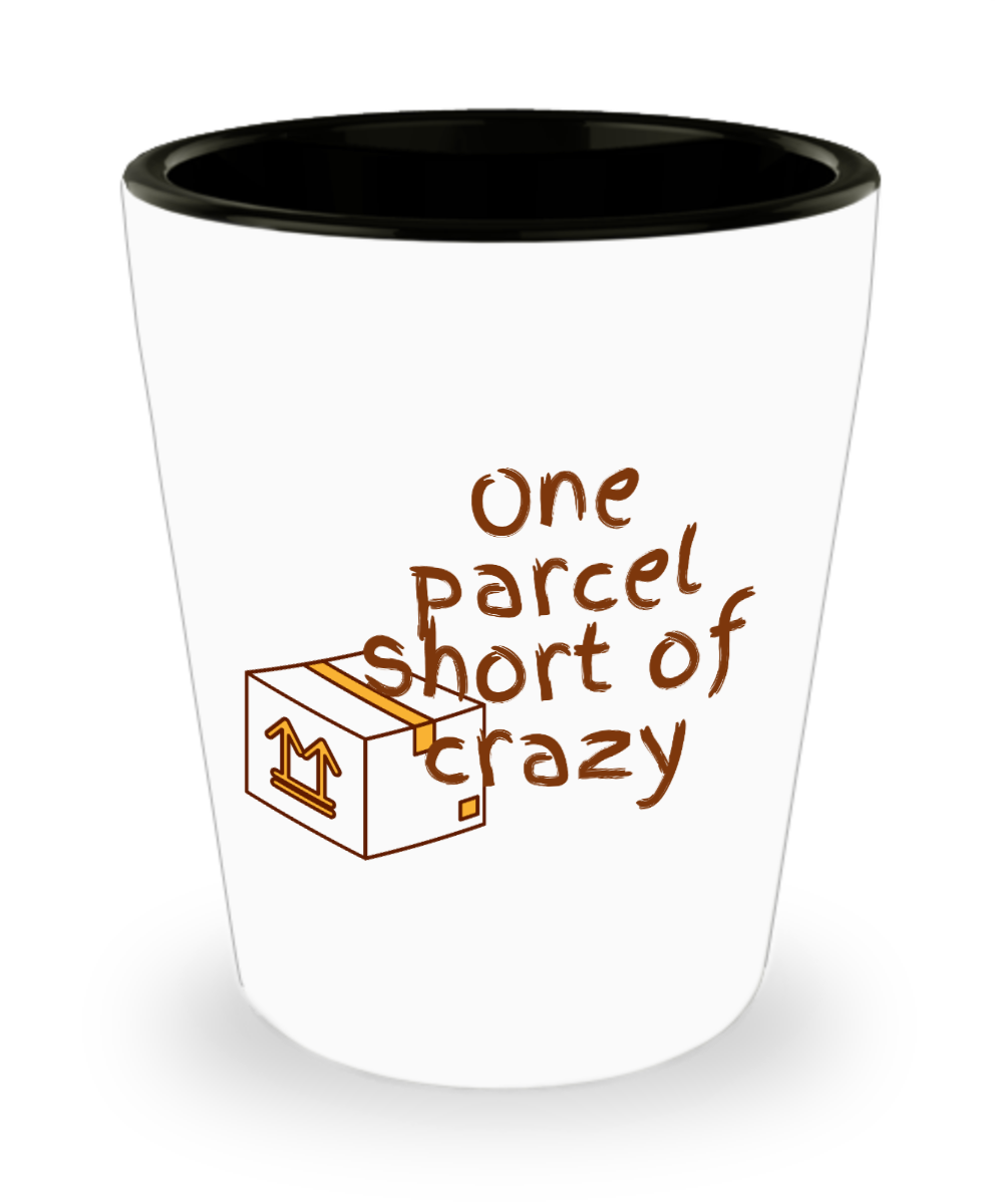 Postal Worker Gifts One Parcel Short Birthday Christmas Gift Idea For Men Women Shot Glass