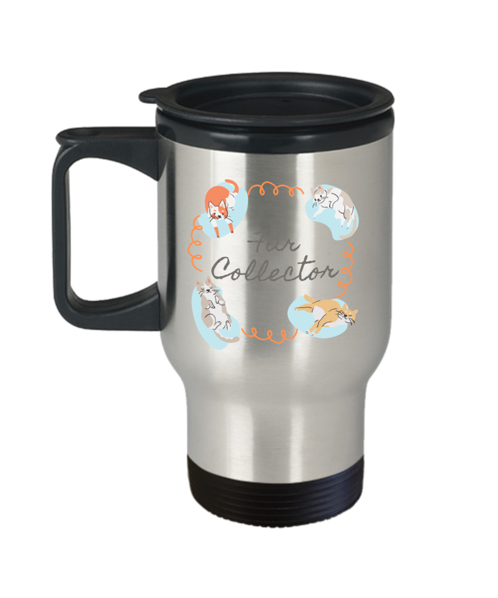 Cat Lovers Gifts Fur Collector Birthday Christmas Gift Idea For Men Women Travel Mug