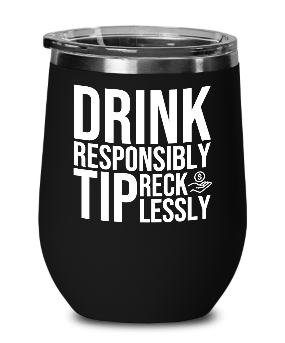 Bartender Gifts Drink Responsibly Birthday Christmas Gift Idea For Men Women Wine Glass