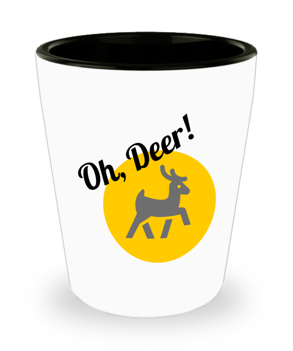 Hunting Gifts Oh Deer Birthday Christmas Gift Idea For Men Women Shot Glass