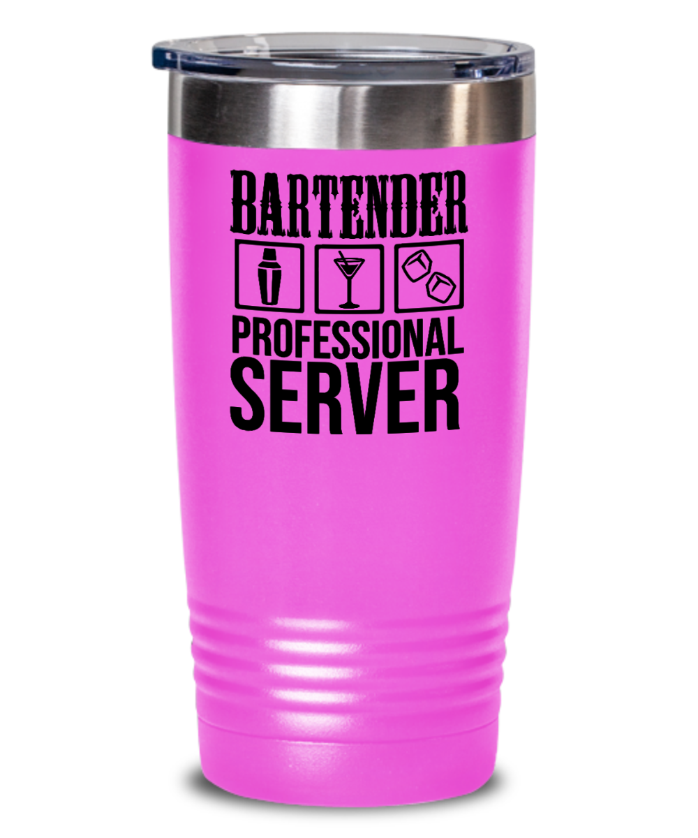 Bartender Gifts Bartender Professional Server Birthday Christmas Gift Idea 20oz or 30oz Tumbler