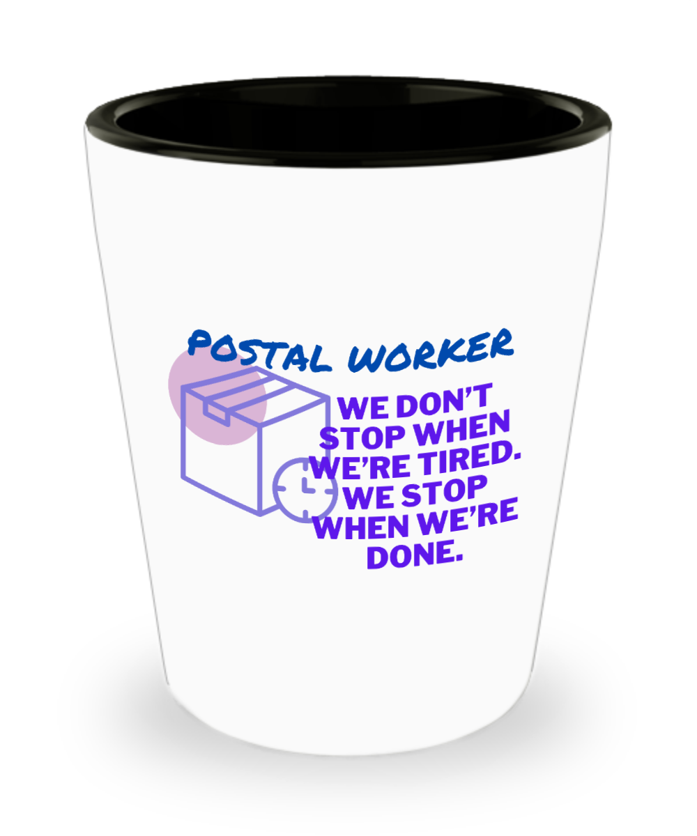 Postal Worker Gifts Postal Worker Birthday Christmas Gift Idea For Men Women Shot Glass