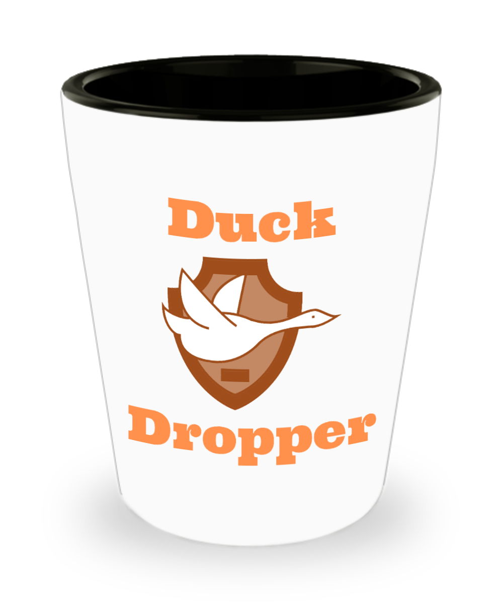 Hunting Gifts Duck Dropper Birthday Christmas Gift Idea For Men Women Shot Glass