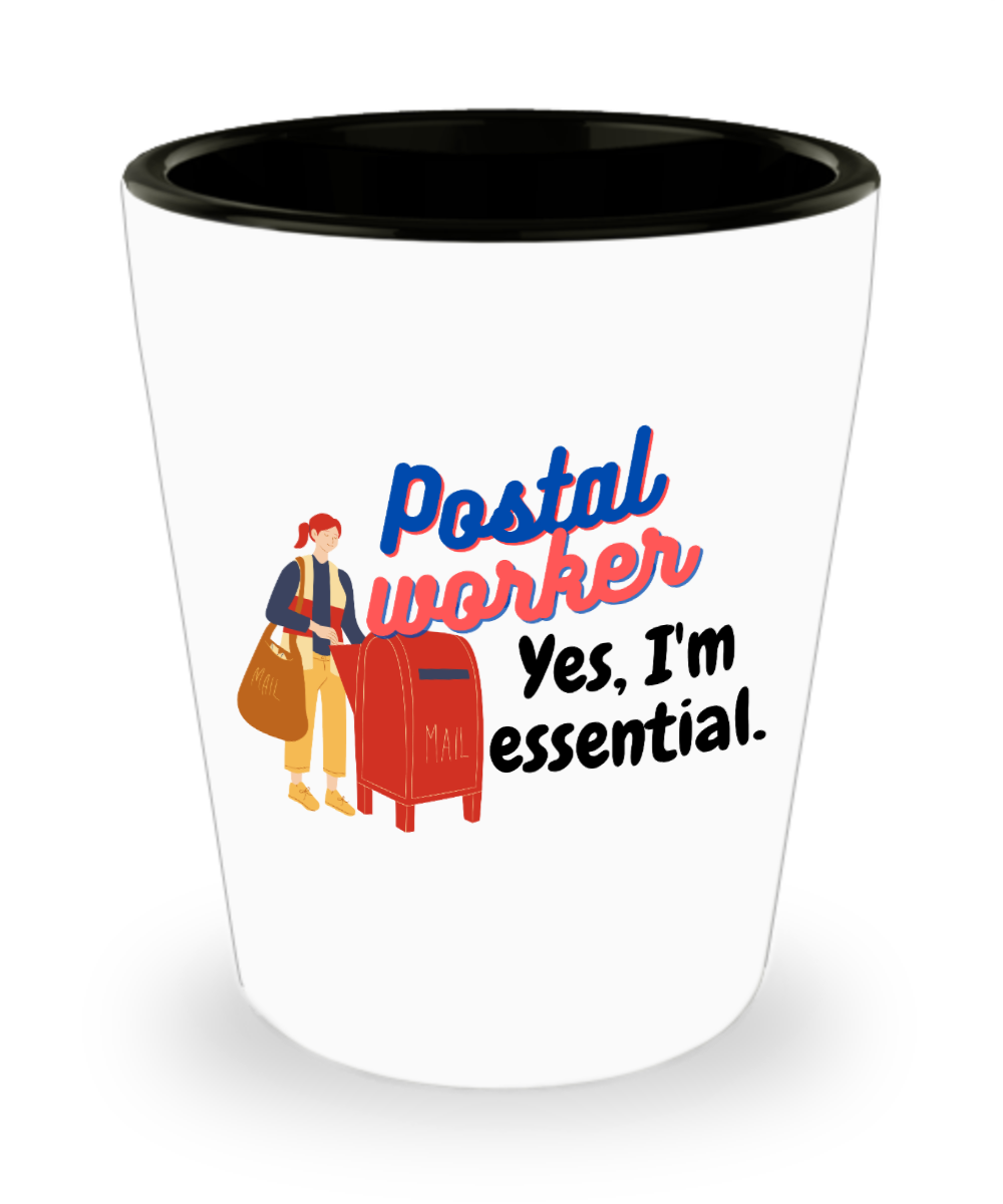 Postal Worker Gifts Postal Worker Birthday Christmas Gift Idea For Men Women Shot Glass