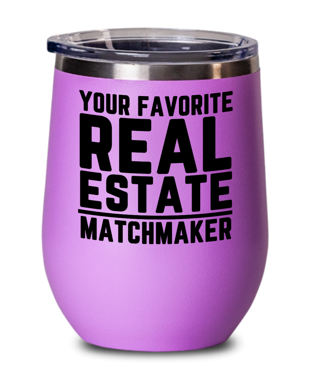 Realtor Gifts Your Favorite Real Estate Birthday Christmas Gift Idea For Men Women Wine Glass