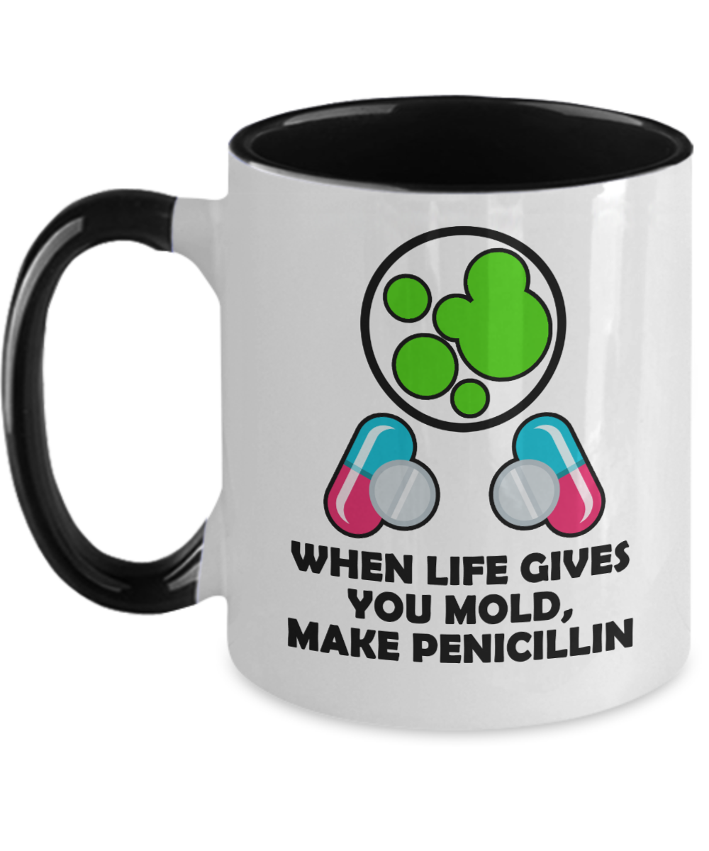 Pharmacist Gifts When Life Gives You Birthday Christmas Gift Idea Two Tone Coffee Mug 11oz