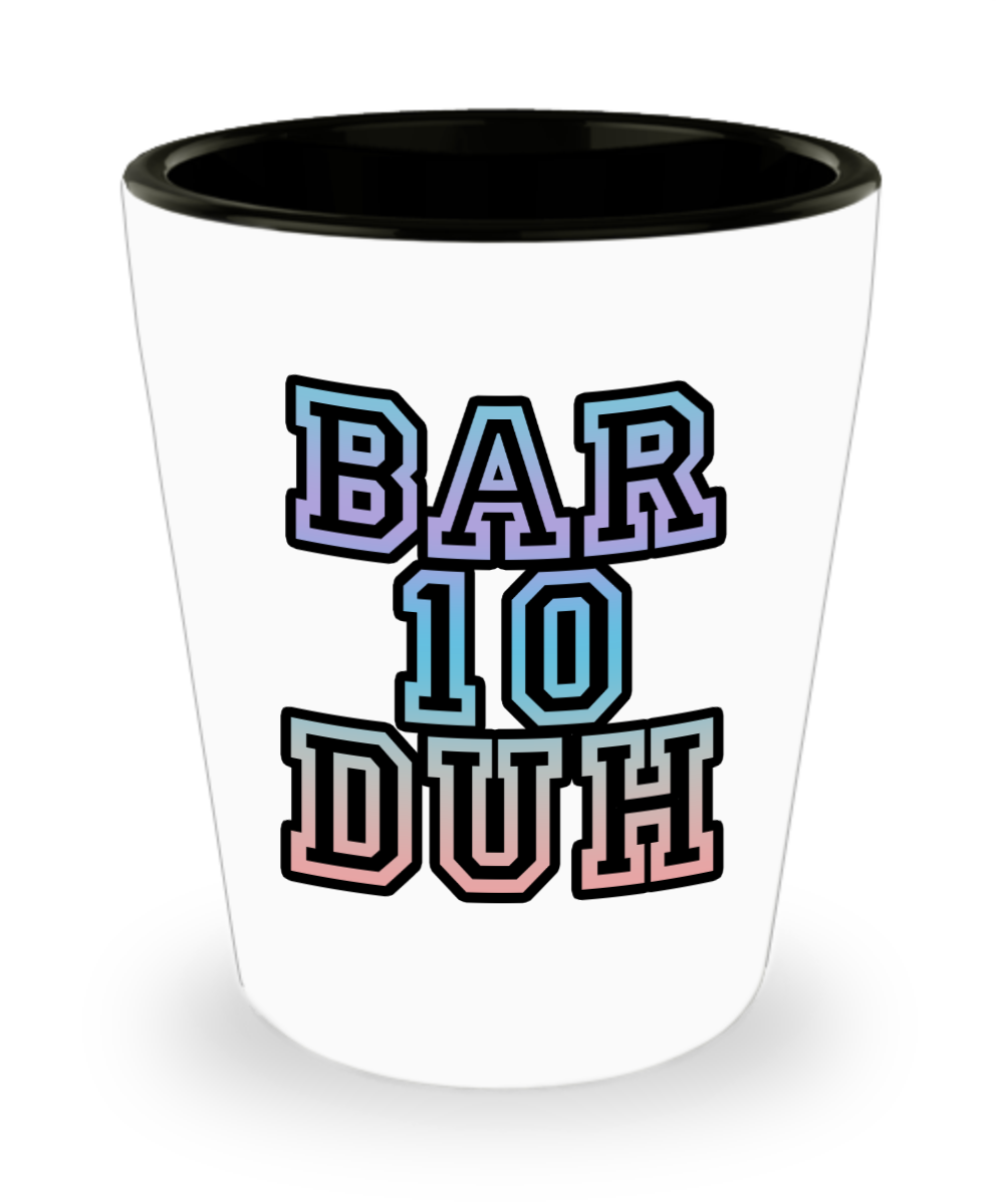 Bartender Gifts Bar 10 Duh Birthday Christmas Gift Idea For Men Women Shot Glass