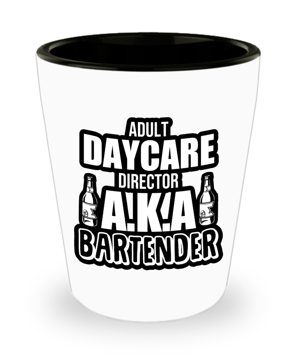 Bartender Gifts Adult Daycare Director Birthday Christmas Gift Idea For Men Women Shot Glass