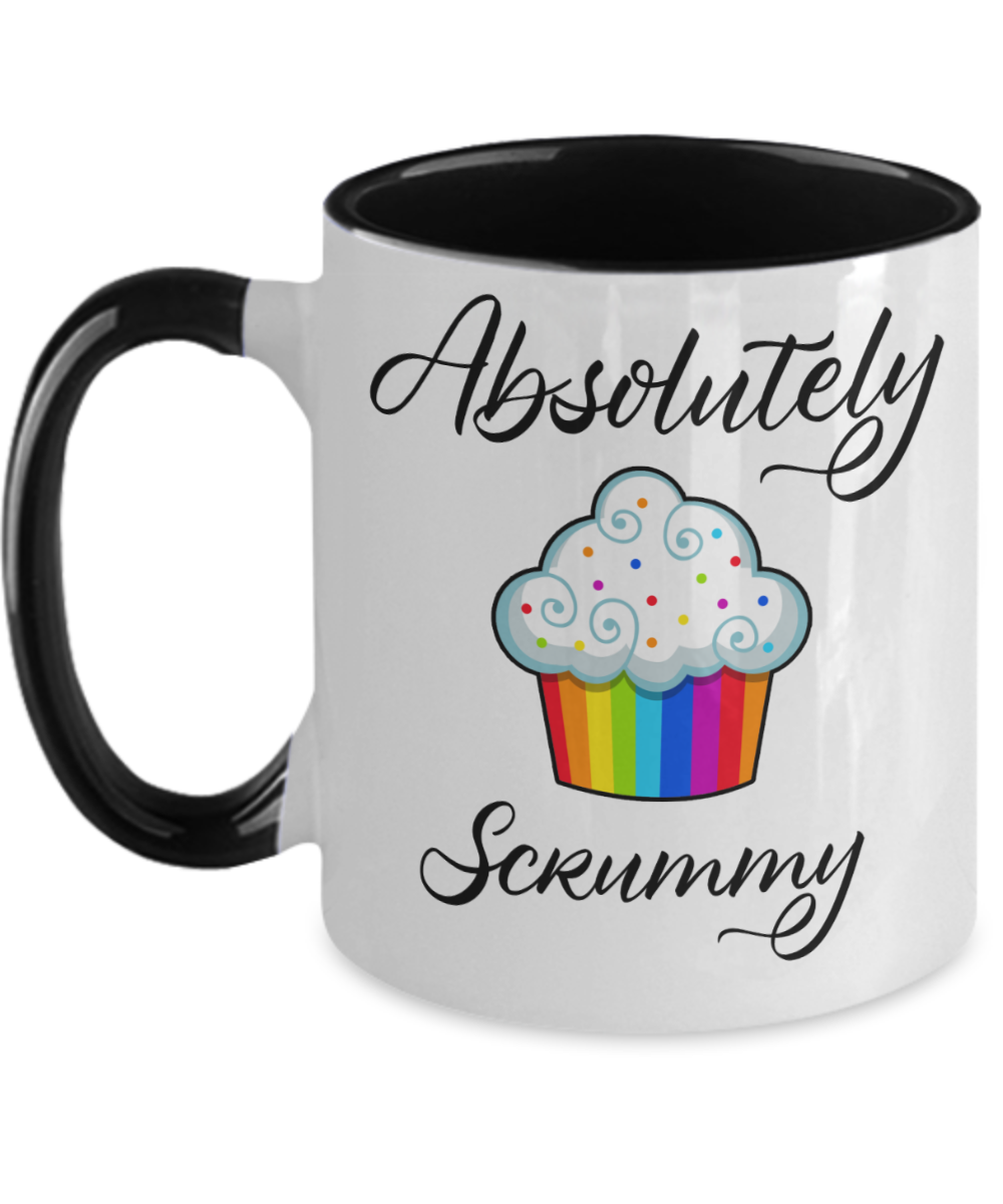 Baking Gifts Absolutely Scrummy Birthday Christmas Gift Idea For Men Women Two Tone Coffee Mug 11oz