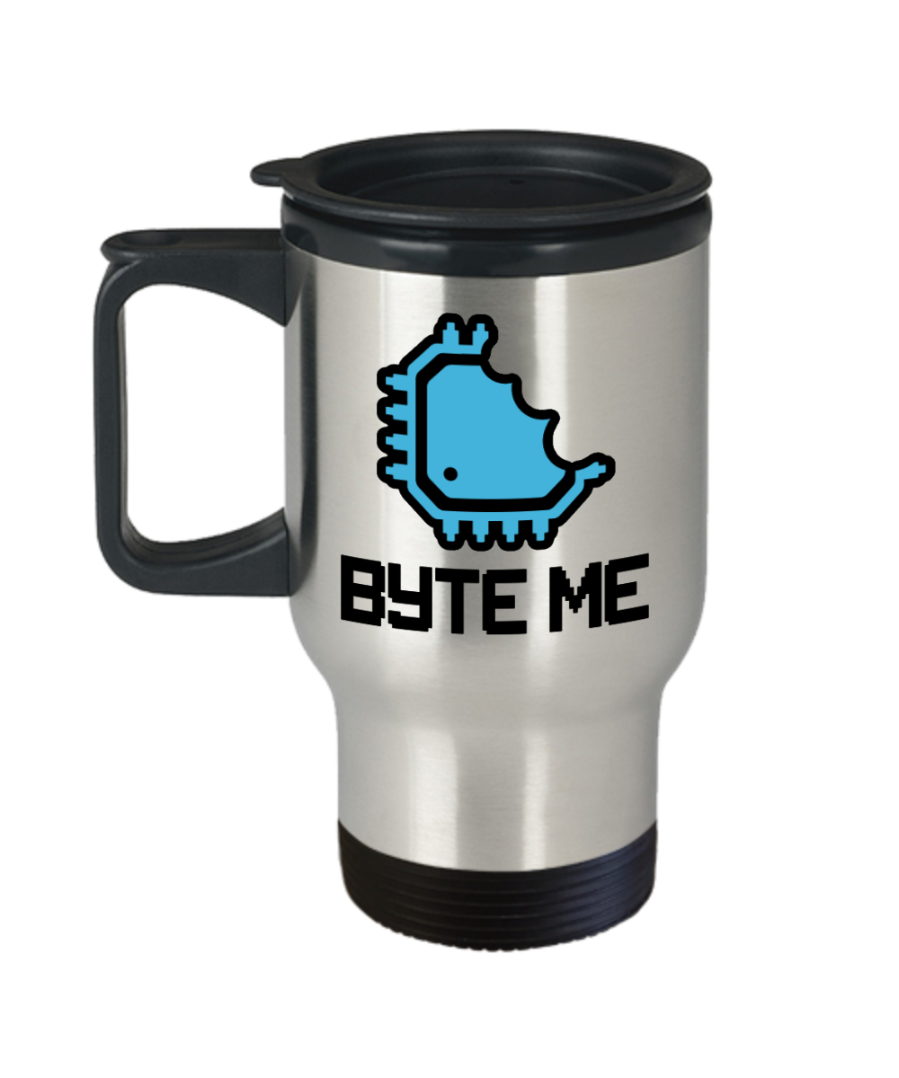 Computer Programming Gifts Byte Me Birthday Christmas Gift Idea For Men Women Travel Mug