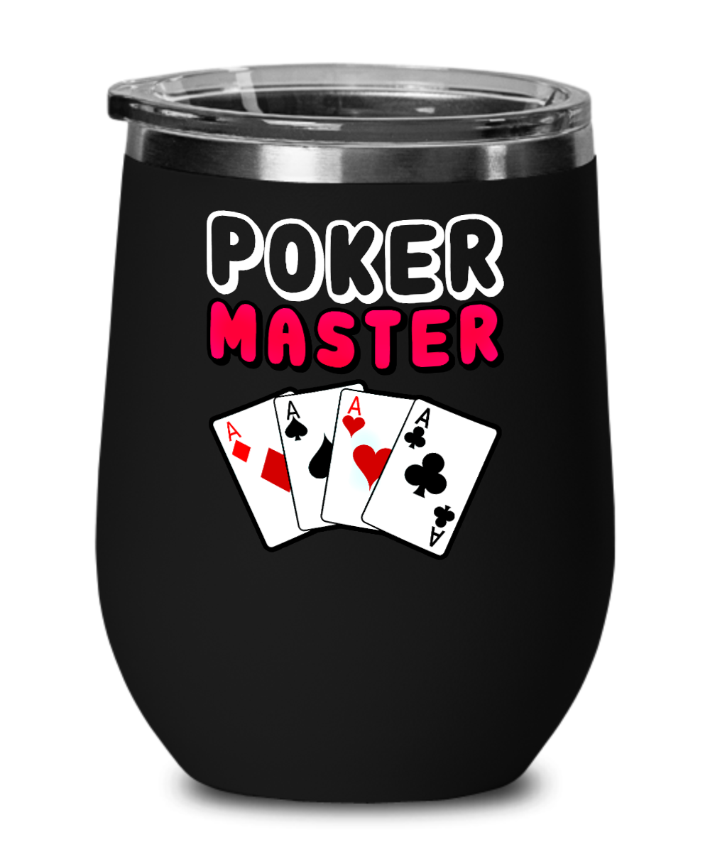 Poker Gifts Poker Master Birthday Christmas Gift Idea For Men Women Wine Glass