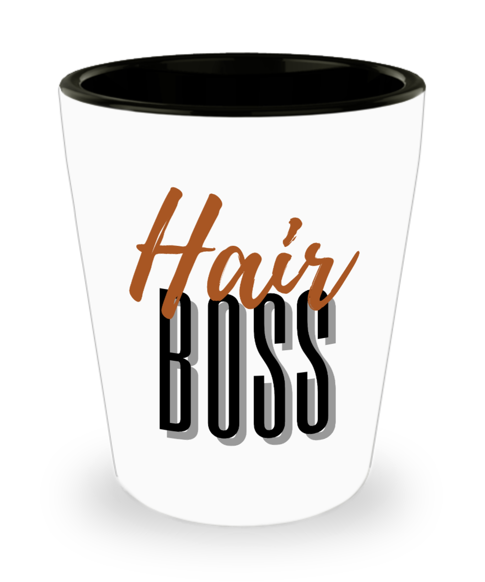 Hairdresser Gifts Hair Boss Birthday Christmas Gift Idea For Men Women Shot Glass