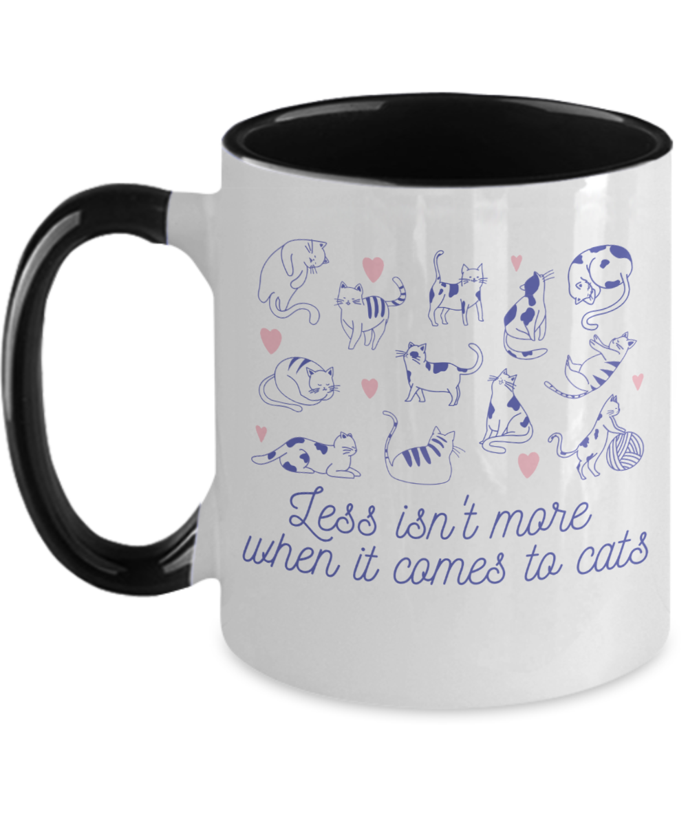 Cat Lovers Gifts When It Comes To Cats Birthday Christmas Gift Idea Two Tone Coffee Mug 11oz