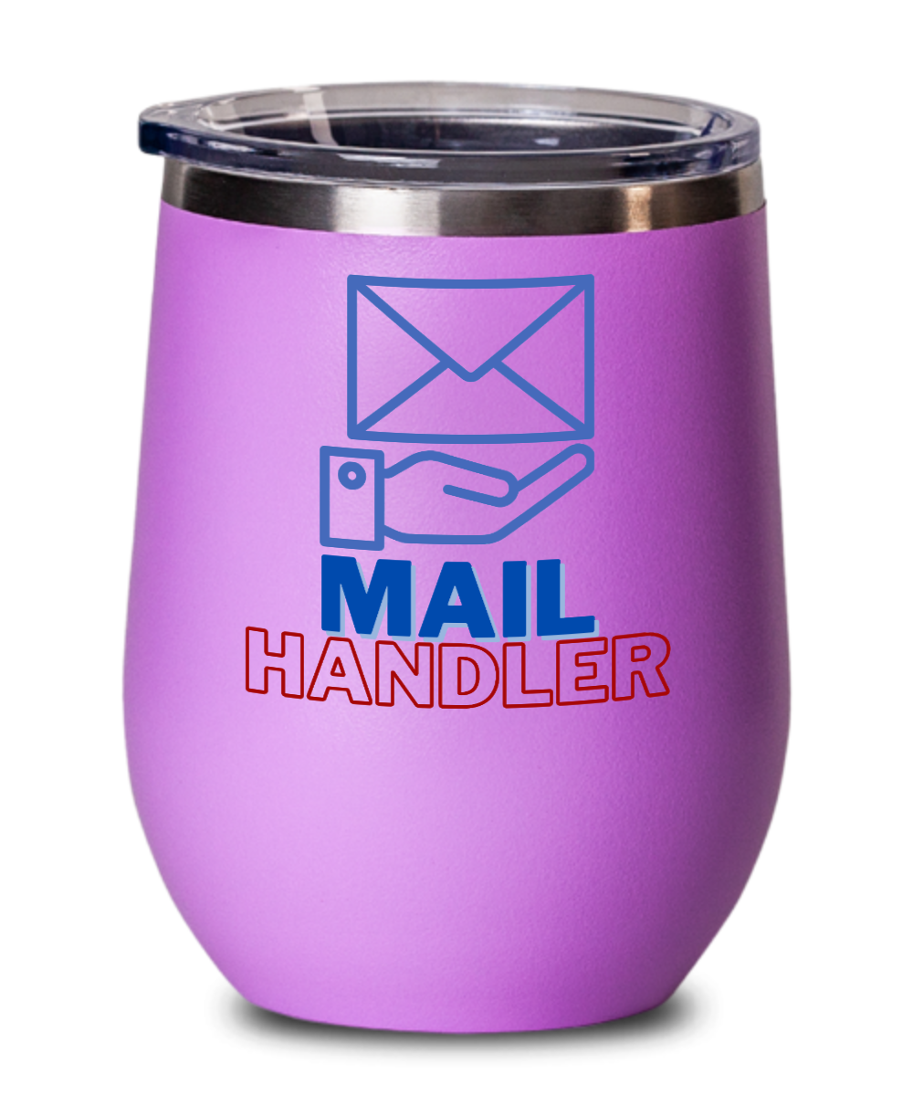 Postal Worker Gifts Mail Handler Birthday Christmas Gift Idea For Men Women Wine Glass