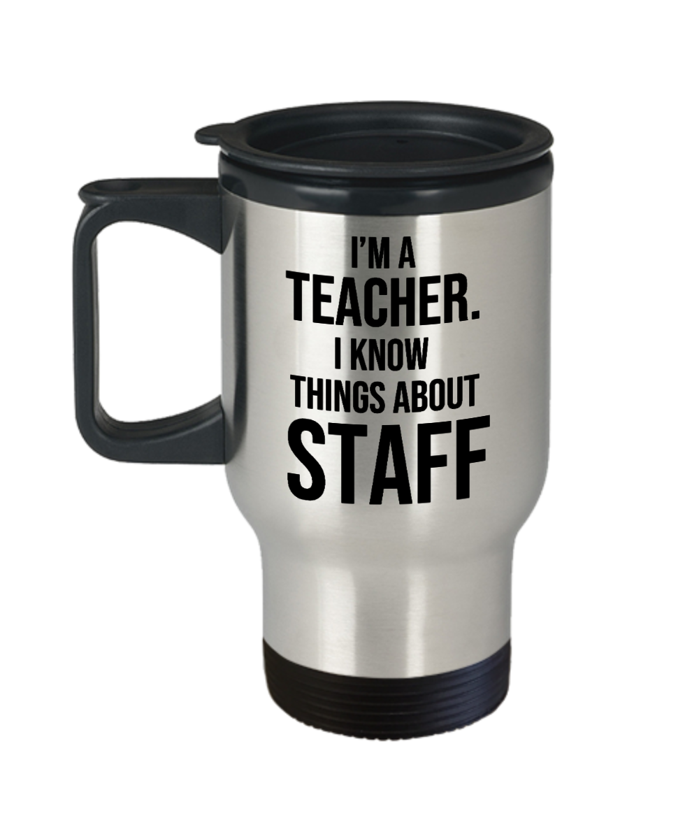 Teacher Gifts Im A Teacher Birthday Christmas Gift Idea For Men Women Travel Mug