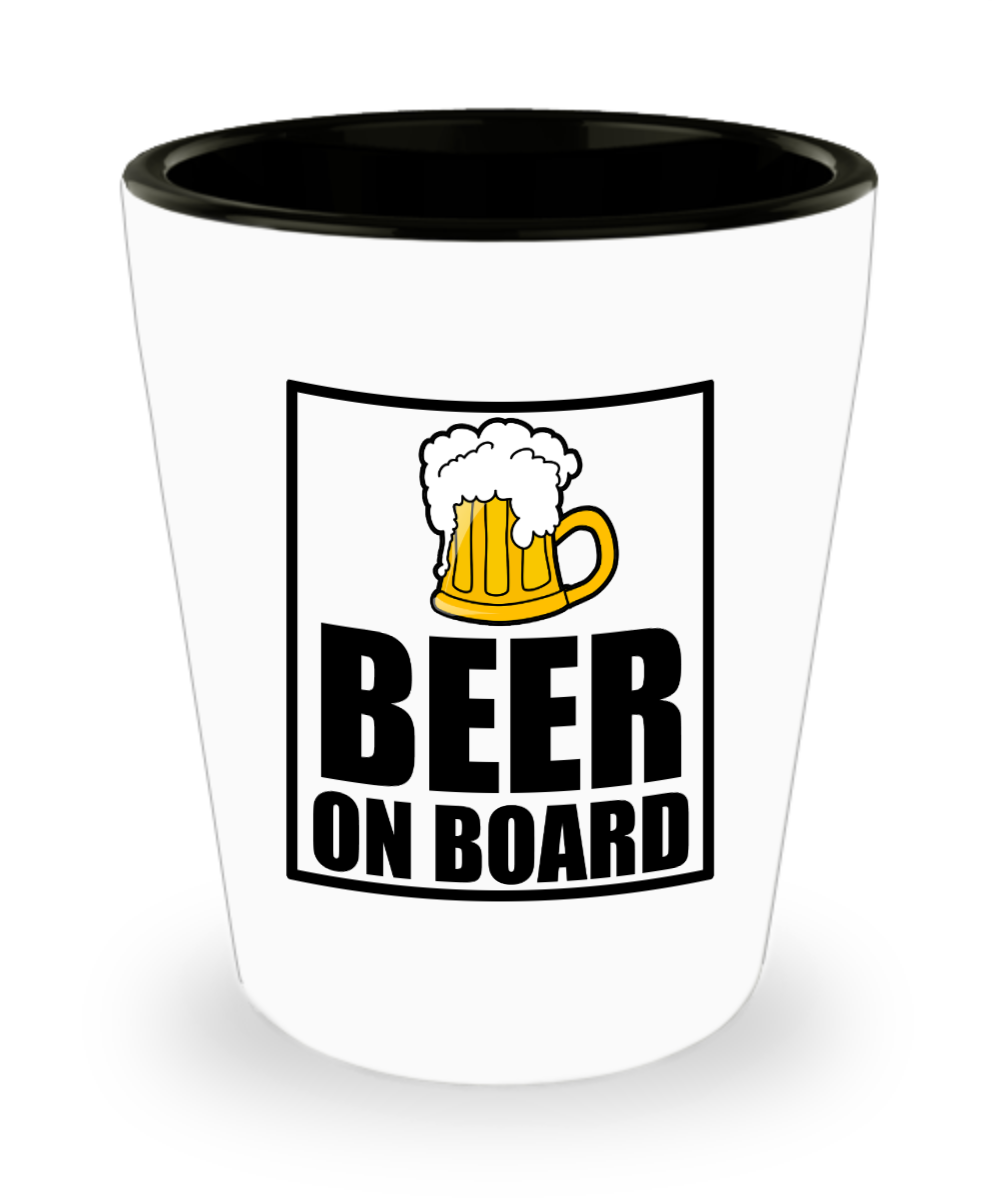 Bartender Gifts Beer On Board Birthday Christmas Gift Idea For Men Women Shot Glass