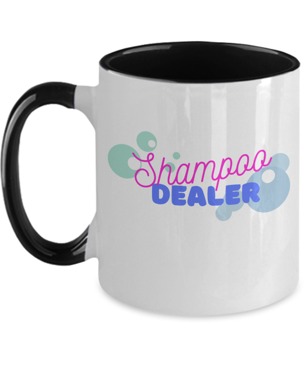 Hairdresser Gifts Shampoo Dealer Birthday Christmas Gift Idea For Men Women Two Tone Coffee Mug 11oz