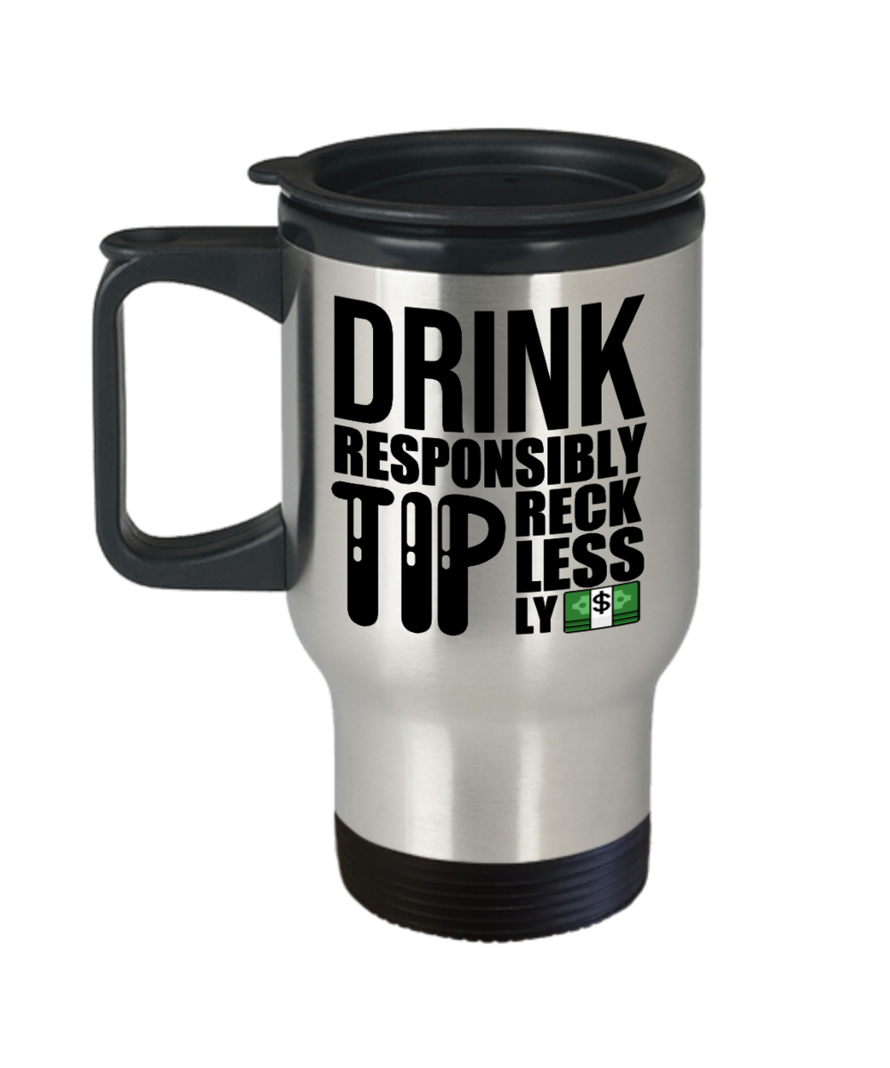 Bartender Gifts Drink Responsibly Birthday Christmas Gift Idea For Men Women Travel Mug