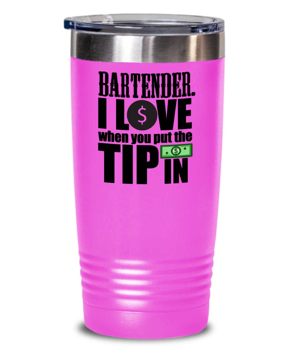 Bartender Gifts Bartender I Love Birthday Christmas Gift Idea 20oz or 30oz Tumbler