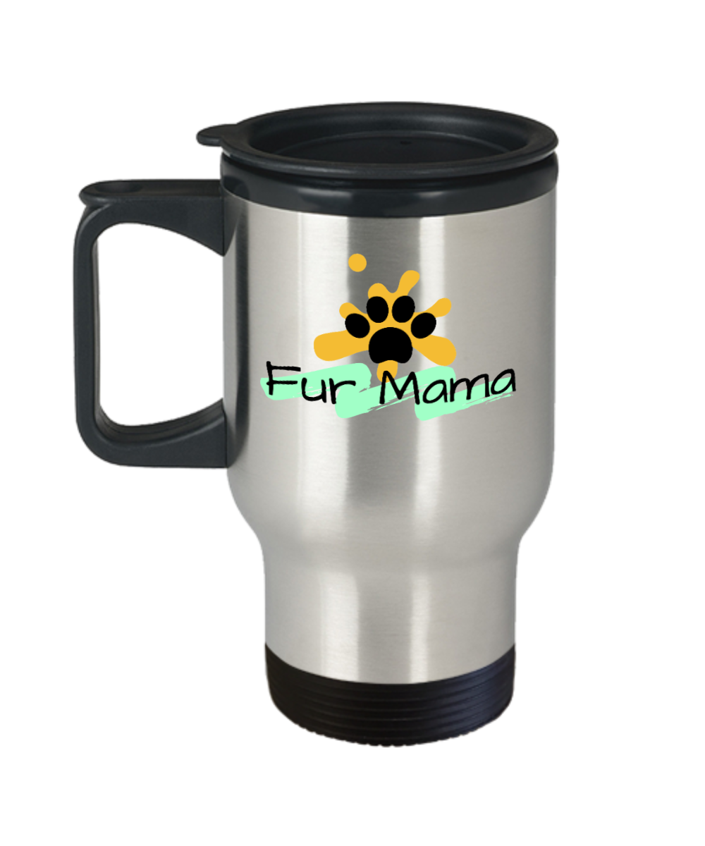 Cat Lovers Gifts Fur Mama Birthday Christmas Gift Idea For Women Travel Mug