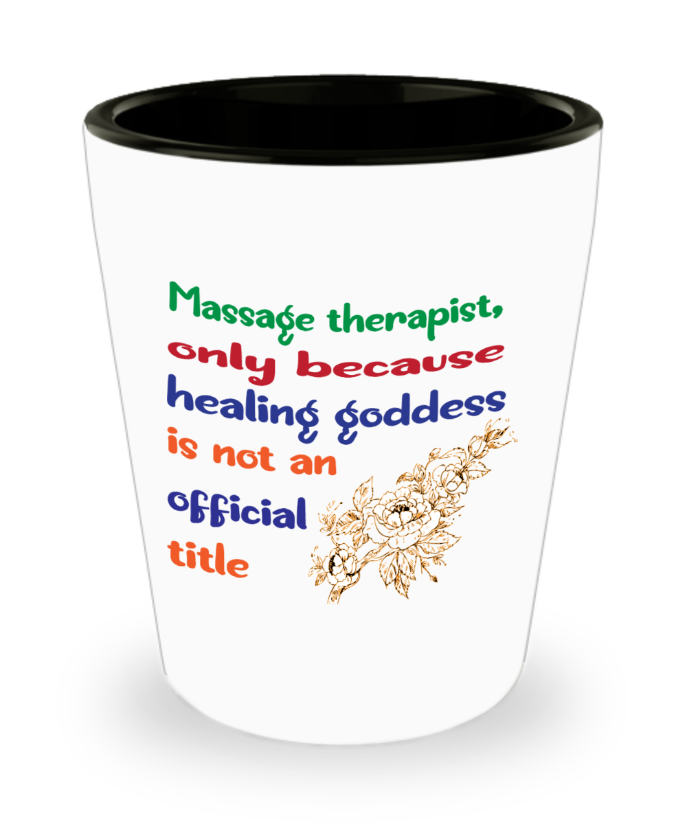 Massage Gifts Massage Therapist Birthday Christmas Gift Idea For Men Women Shot Glass