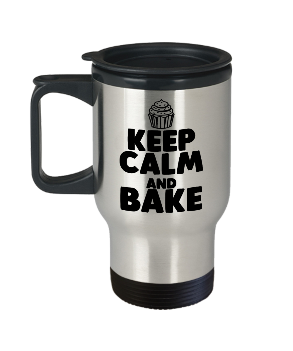 Baking Gifts Keep Calm And Bake Birthday Christmas Gift Idea For Men Women Travel Mug