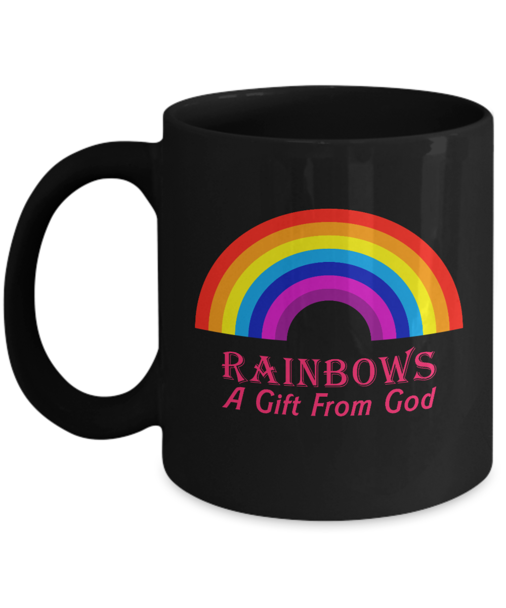 Christian Gifts Coffee Mug Rainbows A Gift From God Birthday Christmas Gift Idea For Men Women 11 oz or 15 oz