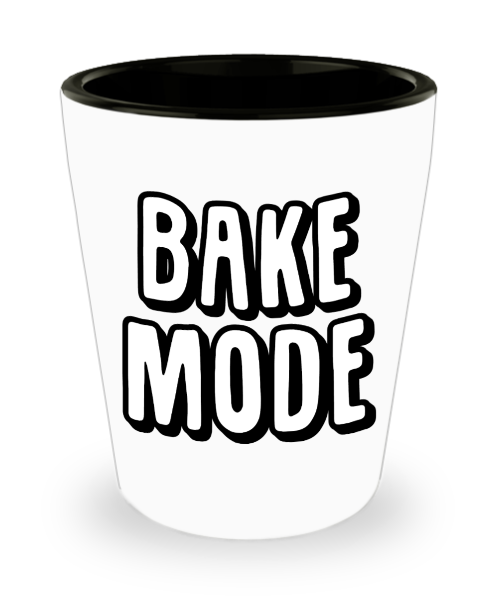 Baking Gifts Bake Mode Birthday Christmas Gift Idea For Men Women Shot Glass