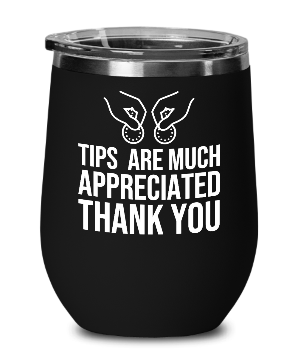 Bartender Gifts Tips Are Much Appreciated Birthday Christmas Gift Idea For Men Women Wine Glass