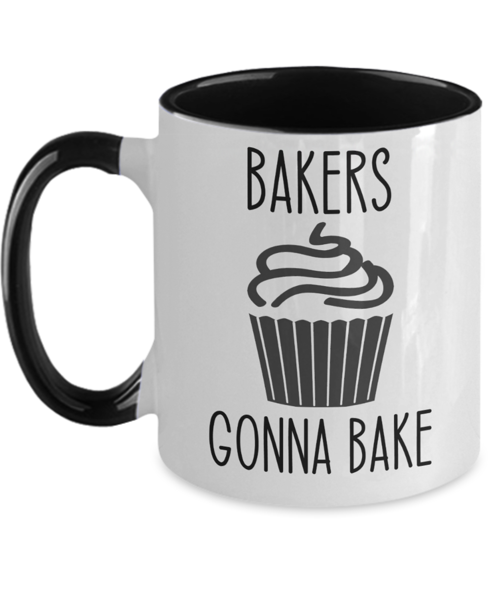 Baking Gifts Bakers Gonna Bake Birthday Christmas Gift Idea For Men Women Two Tone Coffee Mug 11oz