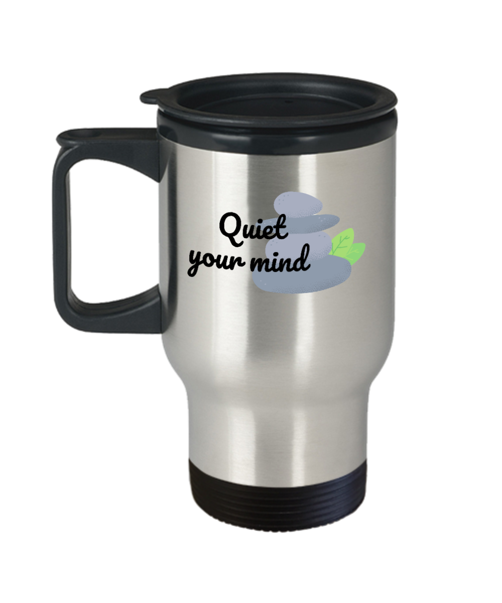 Yoga Gifts Quiet Your Mind Birthday Christmas Gift Idea For Men Women Travel Mug