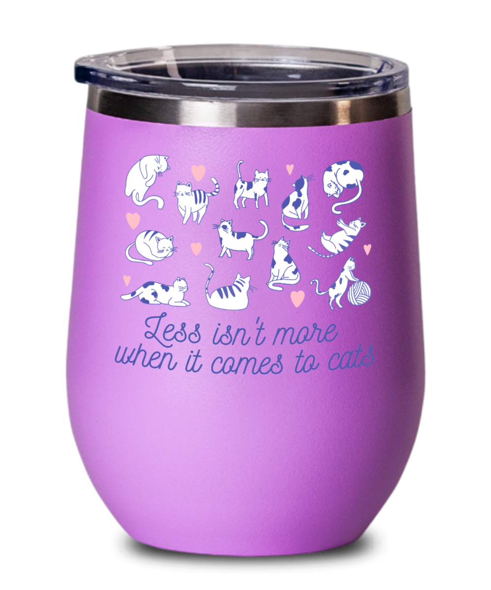 Cat Lovers Gifts When It Comes To Cats Birthday Christmas Gift Idea For Men Women Wine Glass