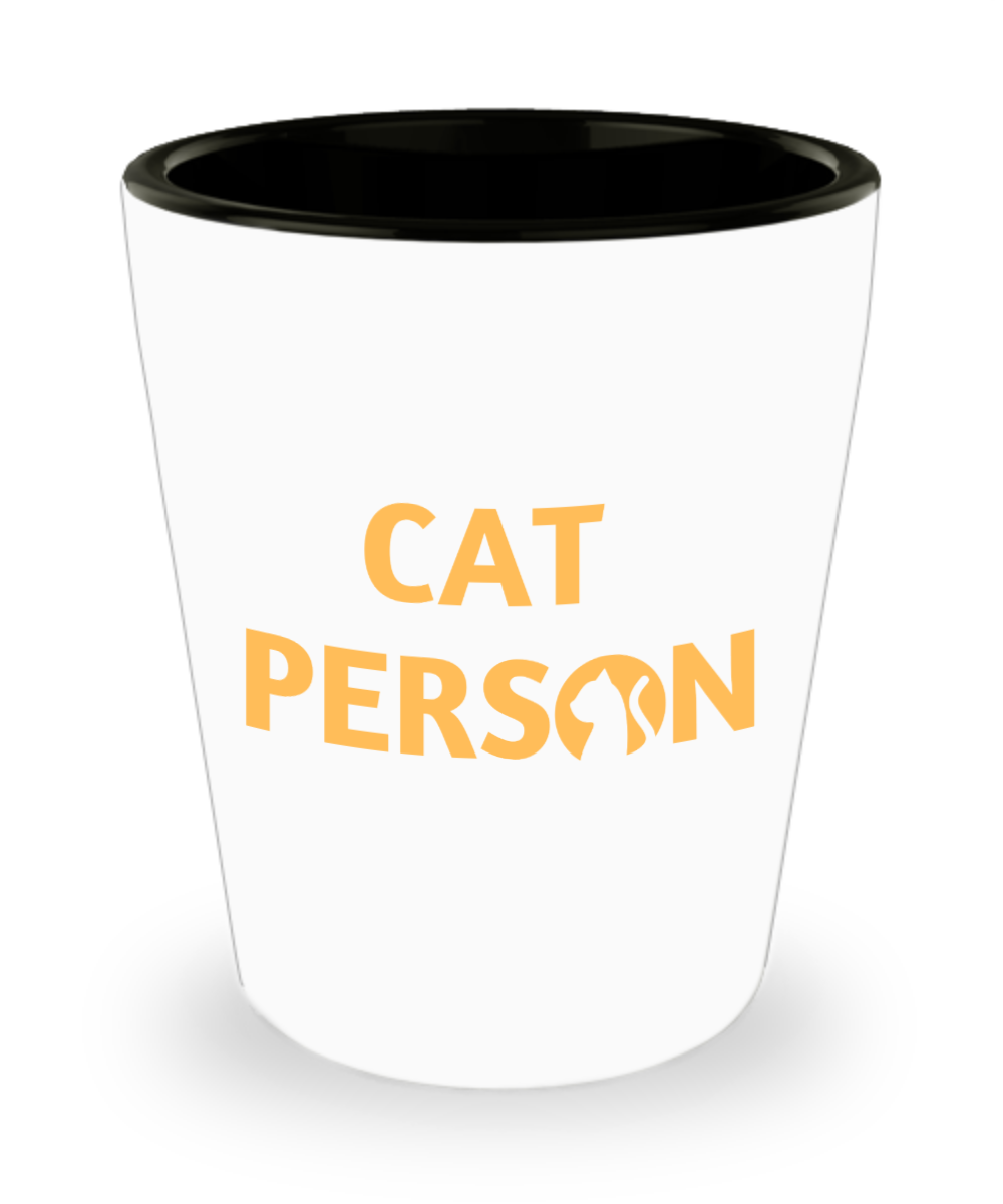 Cat Lovers Gifts Cat Person Birthday Christmas Gift Idea For Men Women Shot Glass