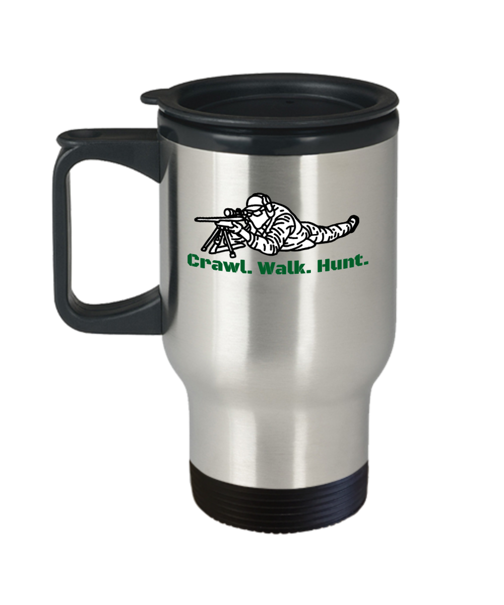 Hunting Gifts Crawl Walk Hunt Birthday Christmas Gift Idea For Men Women Travel Mug