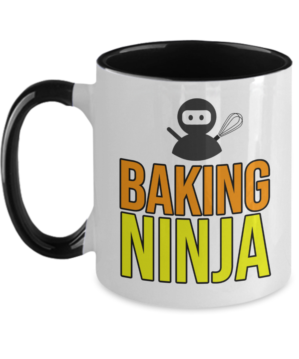 Baking Gifts Baking Ninja Birthday Christmas Gift Idea For Men Women Two Tone Coffee Mug 11oz