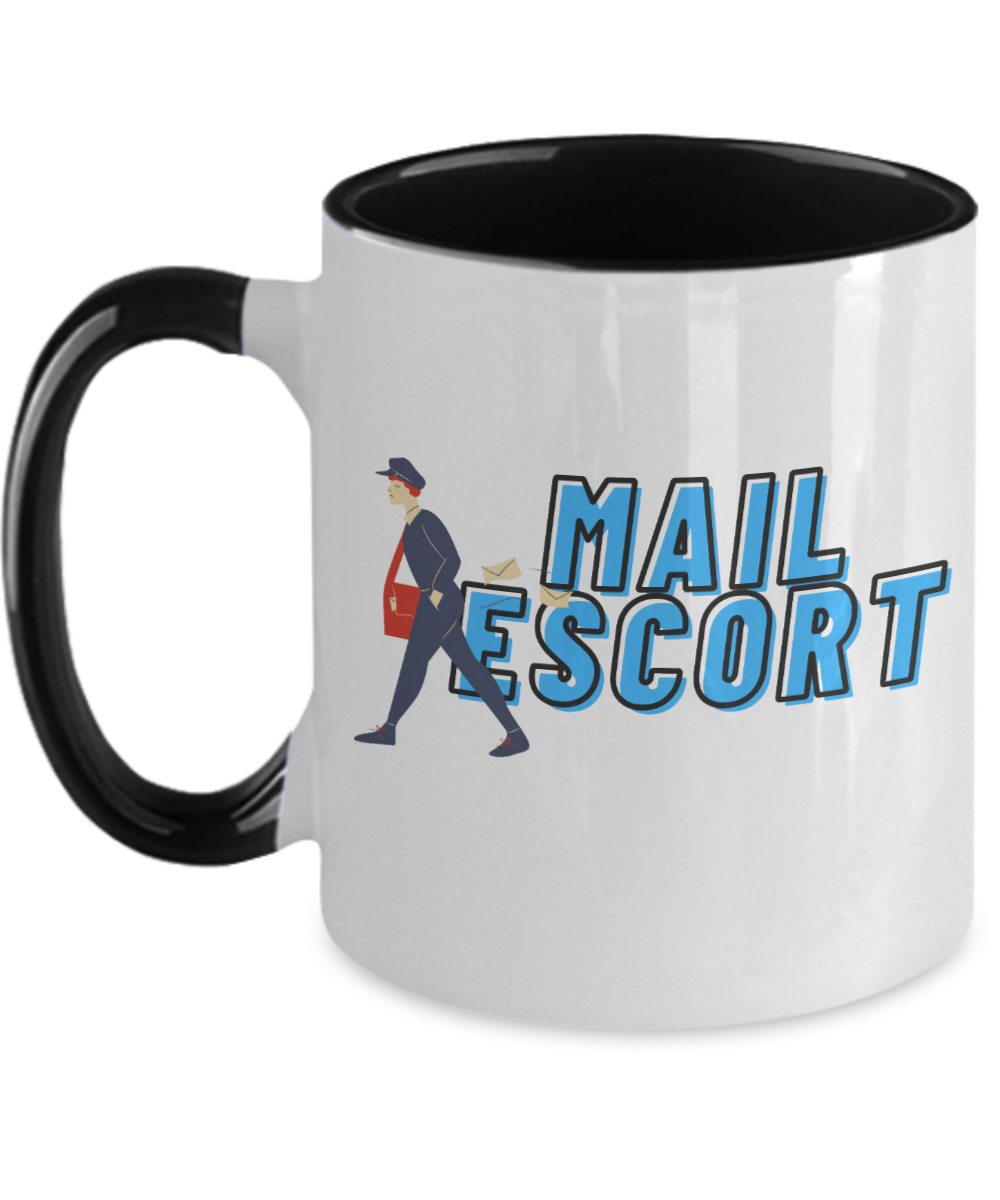 Postal Worker Gifts Mail Escort Birthday Christmas Gift Idea Two Tone Coffee Mug 11oz