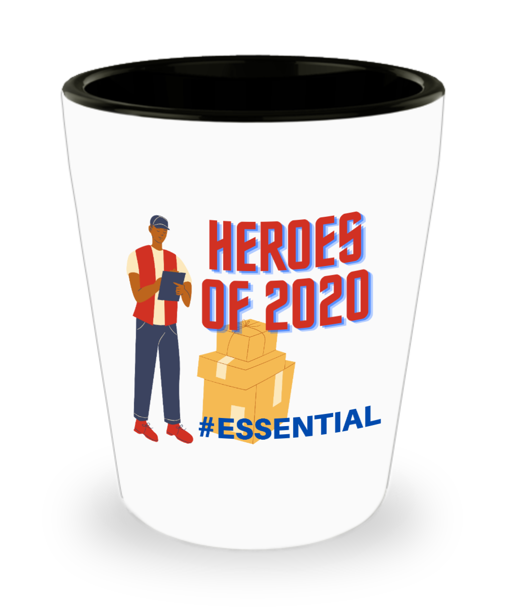 Postal Worker Gifts Heroes Of 2023 Birthday Christmas Gift Idea For Men Shot Glass