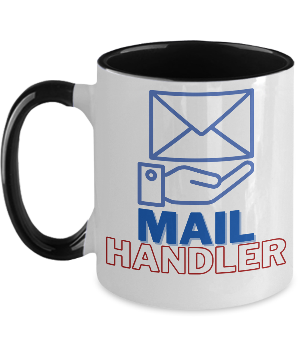 Postal Worker Gifts Mail Handler Birthday Christmas Gift Idea Two Tone Coffee Mug 11oz